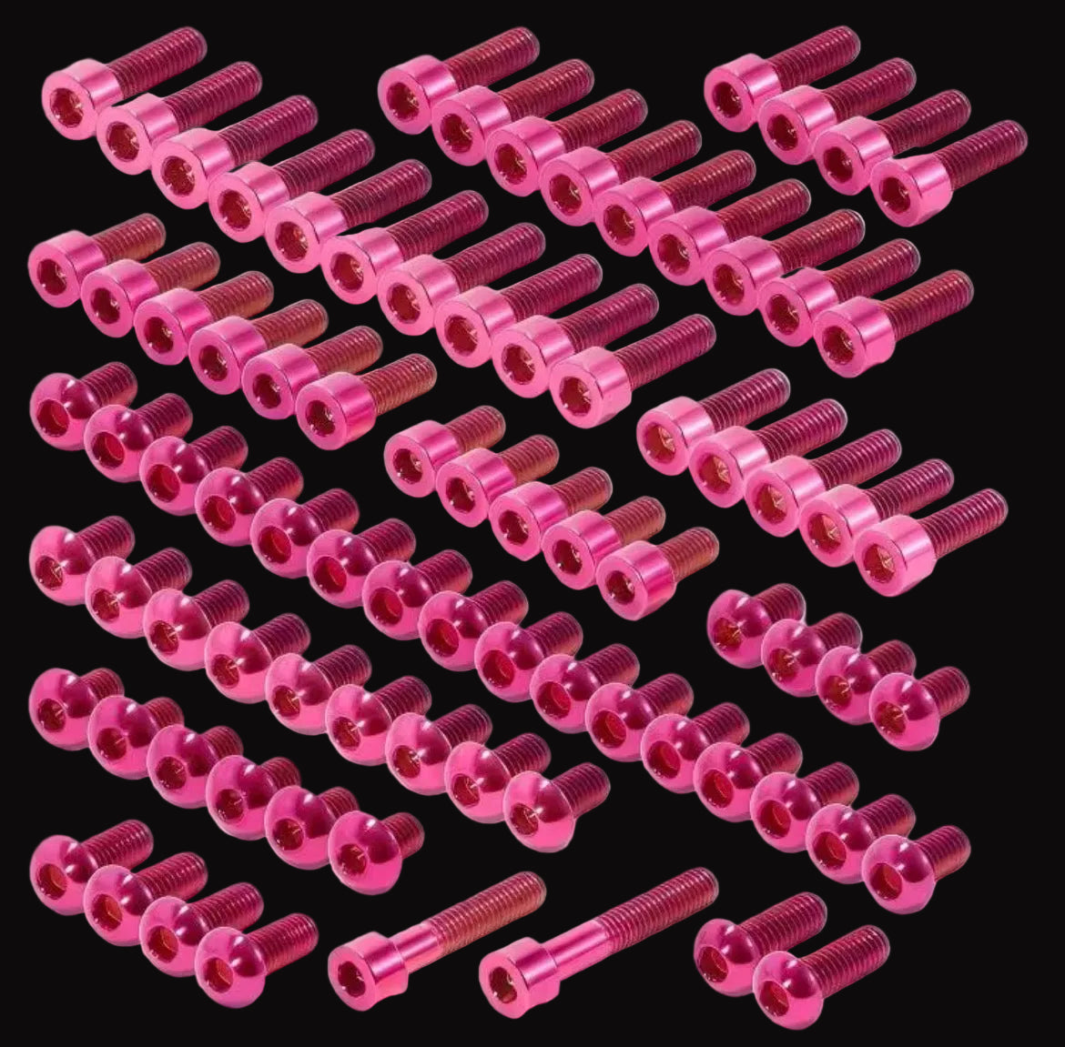 PINK YOZMA TITANIUM BOLT KIT